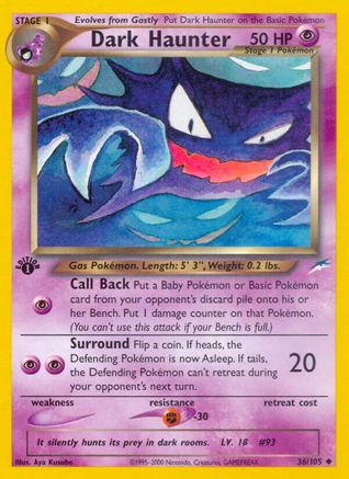 Dark Haunter (36/105) - Neo Destiny 1st Edition