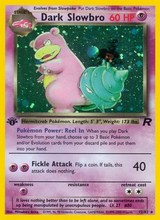 Dark Slowbro (12/82) - Team Rocket 1st Edition Holofoil