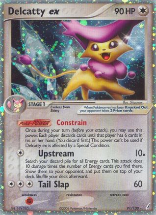Delcatty ex (91/100) - Crystal Guardians Holofoil