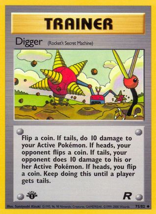 Digger (Rocket's Secret Machine) (75/82) - Team Rocket 1st Edition