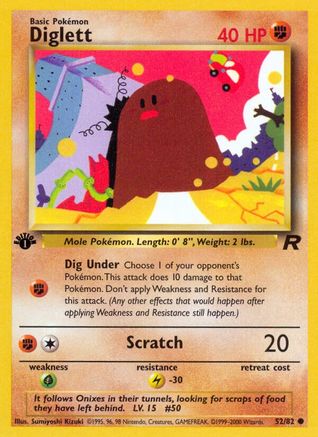 Diglett (52/82) - Team Rocket 1st Edition