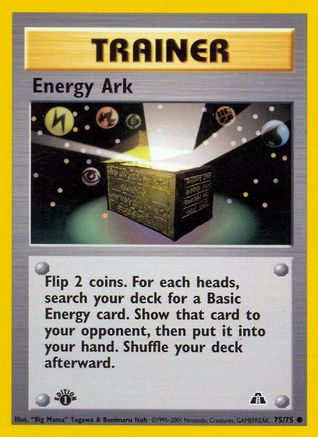 Energy Ark (75/75) - Neo Discovery 1st Edition