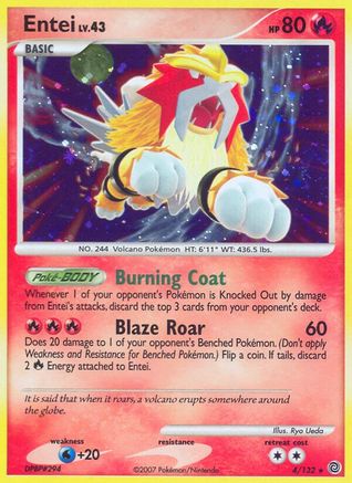 Entei (4/132) - Secret Wonders Holofoil
