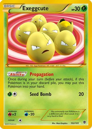 Exeggcute (Secret Rare) (102/101) - Plasma Blast Holofoil