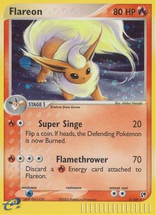 Flareon (5/100) - Sandstorm Holofoil