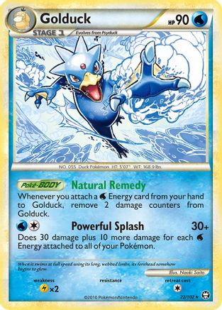 Golduck (22/102) - Triumphant Reverse Holofoil