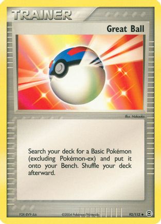 Great Ball (92/112) - FireRed & LeafGreen Reverse Holofoil