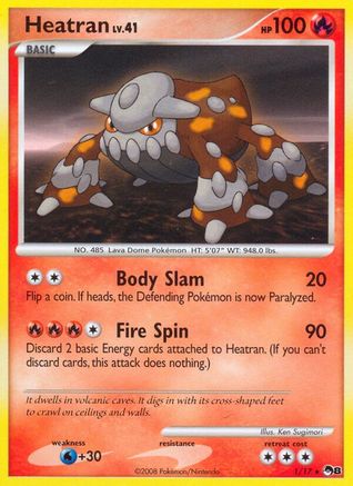 Heatran (1/17) - POP Series 8 Holofoil