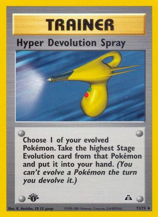 Hyper Devolution Spray (73/75) - Neo Discovery 1st Edition