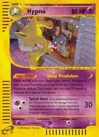 Hypno (H12/147) - Aquapolis Holofoil