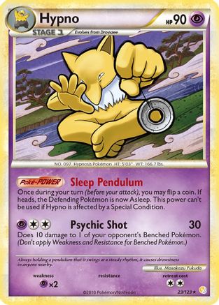 Hypno (23/123) - HeartGold SoulSilver Reverse Holofoil