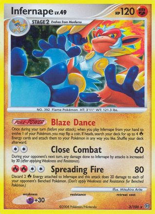 Infernape (3/100) - Stormfront Holofoil