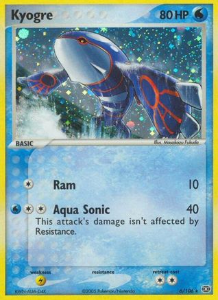 Kyogre (6/106) - Emerald Holofoil