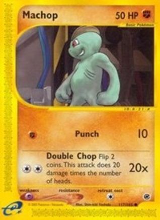 Machop (117/165) - Expedition Reverse Holofoil
