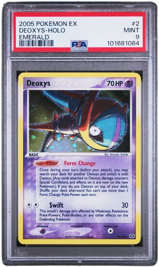 PSA 9 DEOXYS HOLO EMERALD