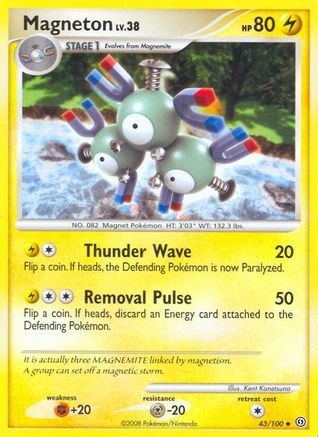 Magneton (43/100) - Stormfront Reverse Holofoil