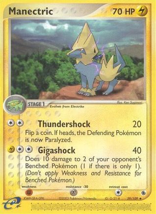 Manectric (39/109) - Ruby and Sapphire Reverse Holofoil