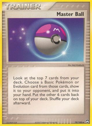 Master Ball (78/108) - Power Keepers Reverse Holofoil
