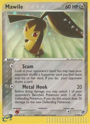 Mawile (9/100) - Sandstorm Holofoil