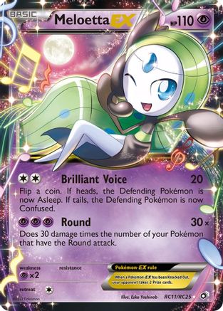 Meloetta EX (RC11/RC25) - Legendary Treasures Radiant Collection Holofoil