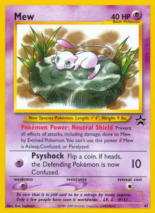 Mew (47/53) - WoTC Promo