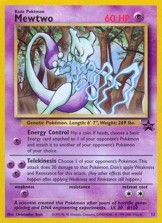 Mewtwo (12/53) - WoTC Promo