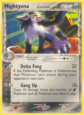 Mightyena (Delta Species) (24/113) - Delta Species Reverse Holofoil