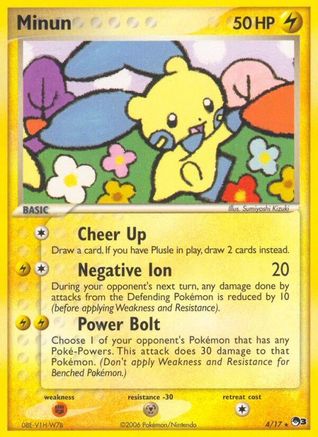 Minun (4/017) - POP Series 3 Holofoil