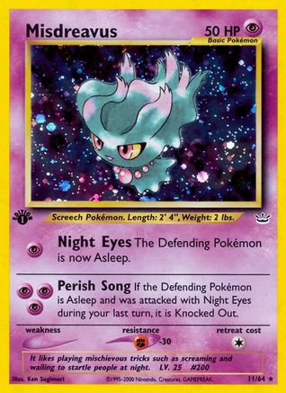 Misdreavus (11/64) - Neo Revelation Unlimited Holofoil