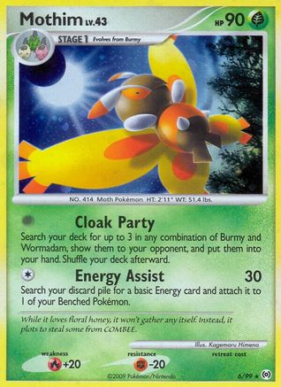 Mothim (6/99) - Arceus Holofoil