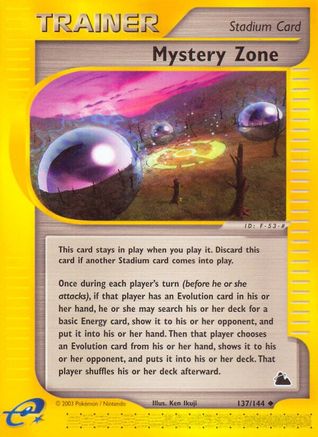 Mystery Zone (137/144) - Skyridge Reverse Holofoil