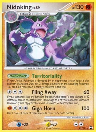 Nidoking (29/111) - Rising Rivals Reverse Holofoil