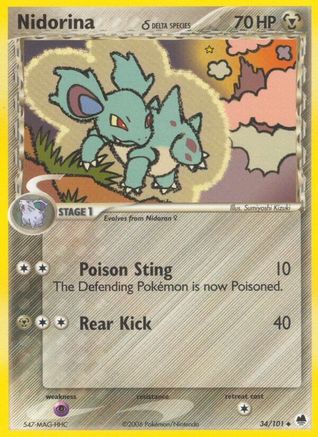 Nidorina (Delta Species) (34/101) - Dragon Frontiers