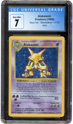 CGC 7 ALAKAZAM BASE SET HOLO