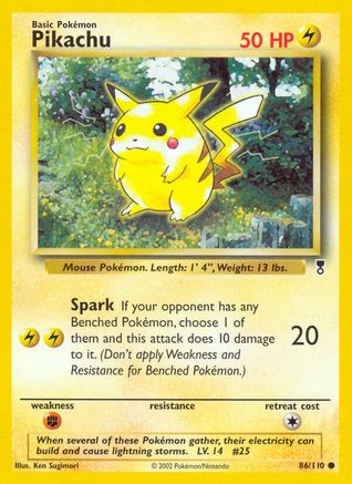 Pikachu (86/110) - Legendary Collection Reverse Holofoil