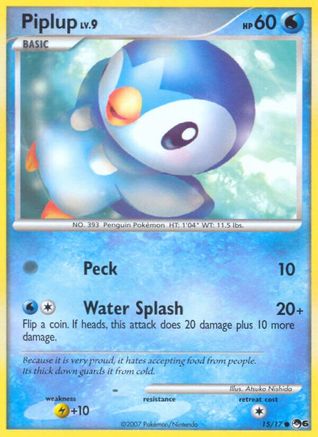 Piplup (15/017) - POP Series 6 Holofoil