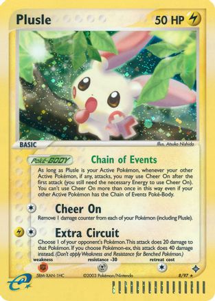 Plusle (8/97) - Dragon Holofoil