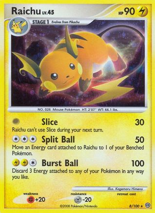 Raichu (8/100) - Stormfront Reverse Holofoil