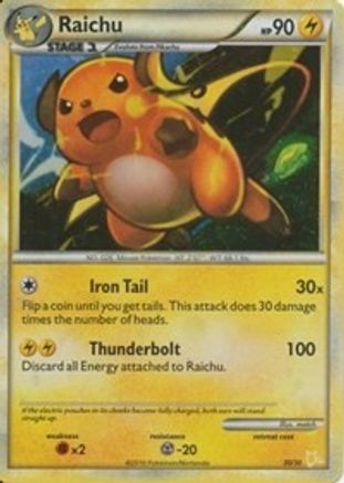 Raichu (#Holo) (30) - HGSS Trainer Kit Gyarados & Raichu Holofoil