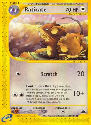 Raticate (89/144) - Skyridge Reverse Holofoil