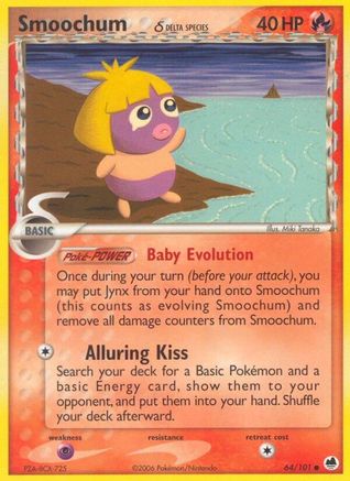 Smoochum (Delta Species) (64/101) - Dragon Frontiers Reverse Holofoil