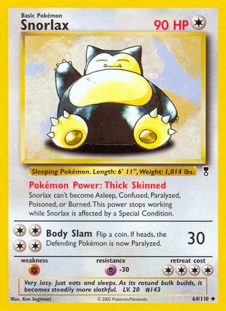 Snorlax (64/110) - Legendary Collection Reverse Holofoil