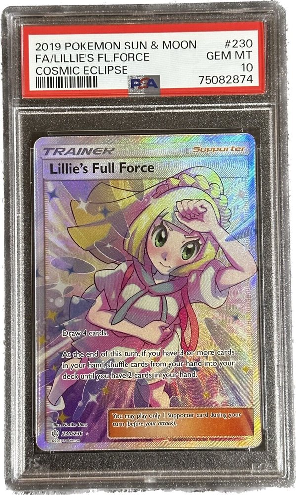 PSA 10 FA/LILLIE'S FL.FORCE COSMIC ECLIPSE