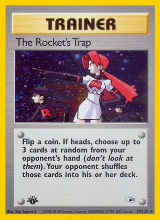 The Rocket's Trap (19/132) - Gym Heroes Unlimited Holofoil