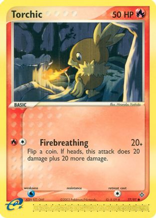 Torchic (77/97) - Dragon Reverse Holofoil