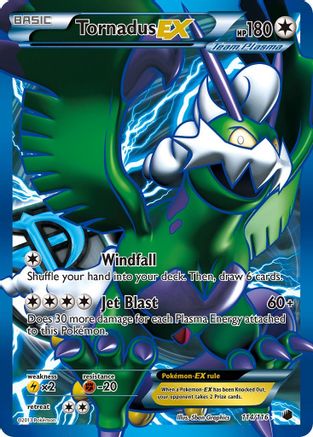 Tornadus EX (Team Plasma) (Full Art) (114/116) - Plasma Freeze Holofoil
