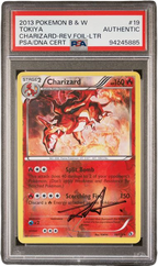 PSA Authentic Tokiya Auto Charizard Rev Foil Black & White