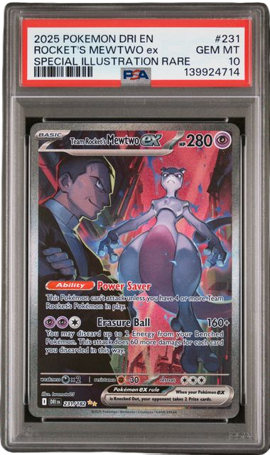 PSA 10 ROCKET'S MEWTWO EX DESTINED RIVALS