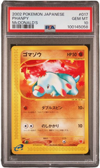 PSA 10 PHANPY MCDONALD'S JAPANESE