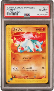 PSA 10 PHANPY MCDONALD'S JAPANESE
